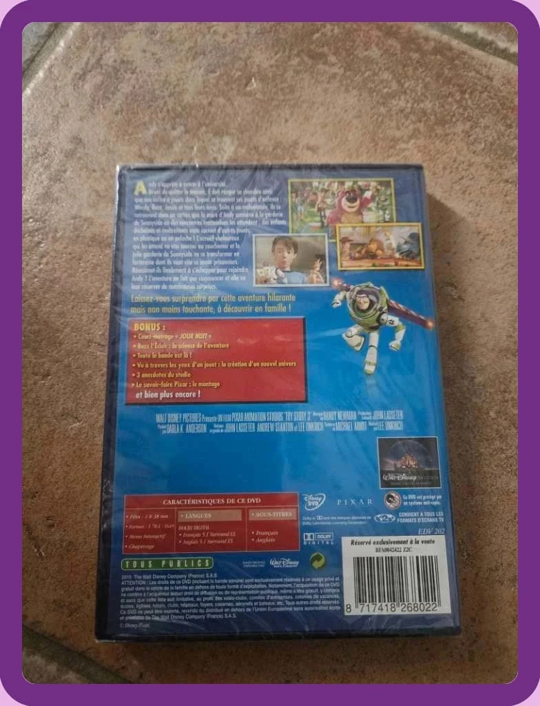DVD Toy Story 3 - Disney Pixar (Neuf sous blister) – photo 2